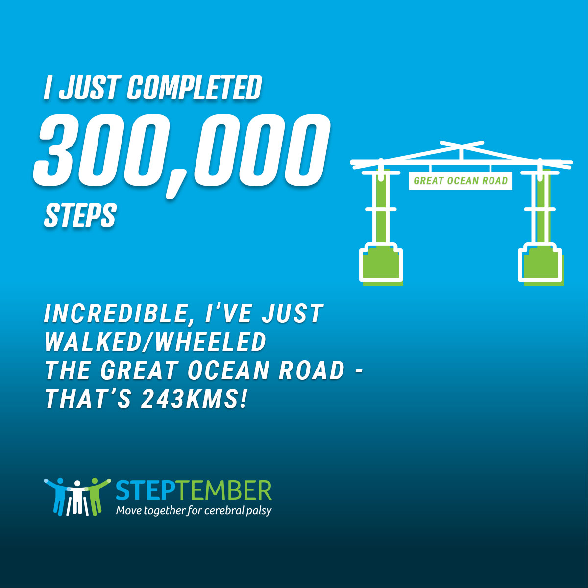 Social Post - 300,000 Steps