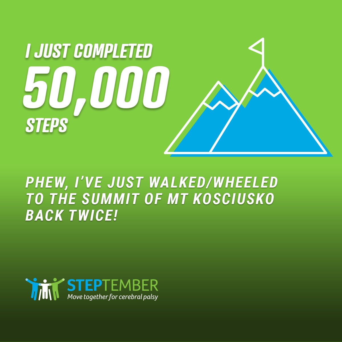 Social Post - 50,000 Steps