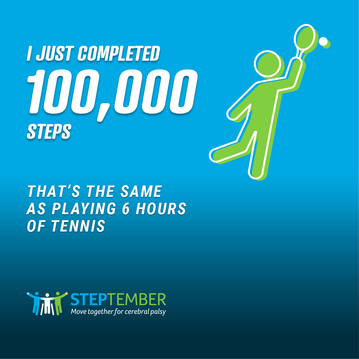Social Post - 100,000 Steps