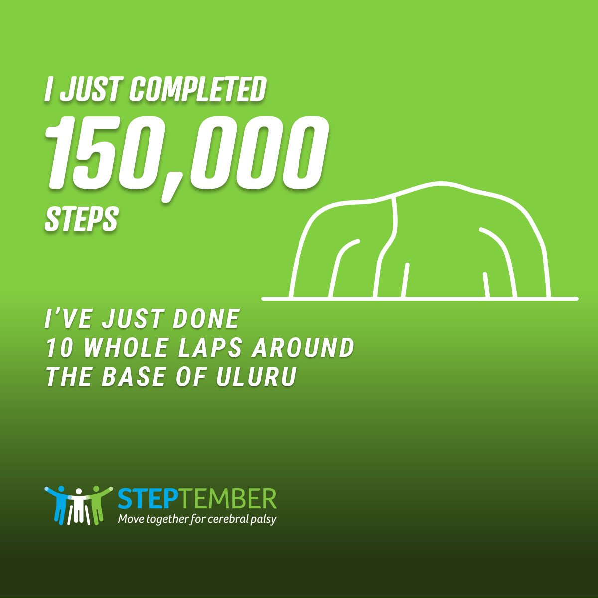 Social Post - 150,000 Steps