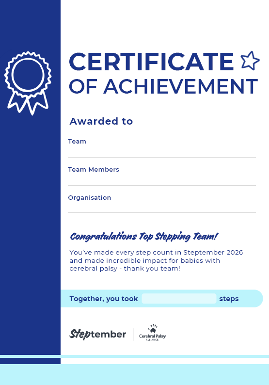 Editable Certificate - Top Stepping Team