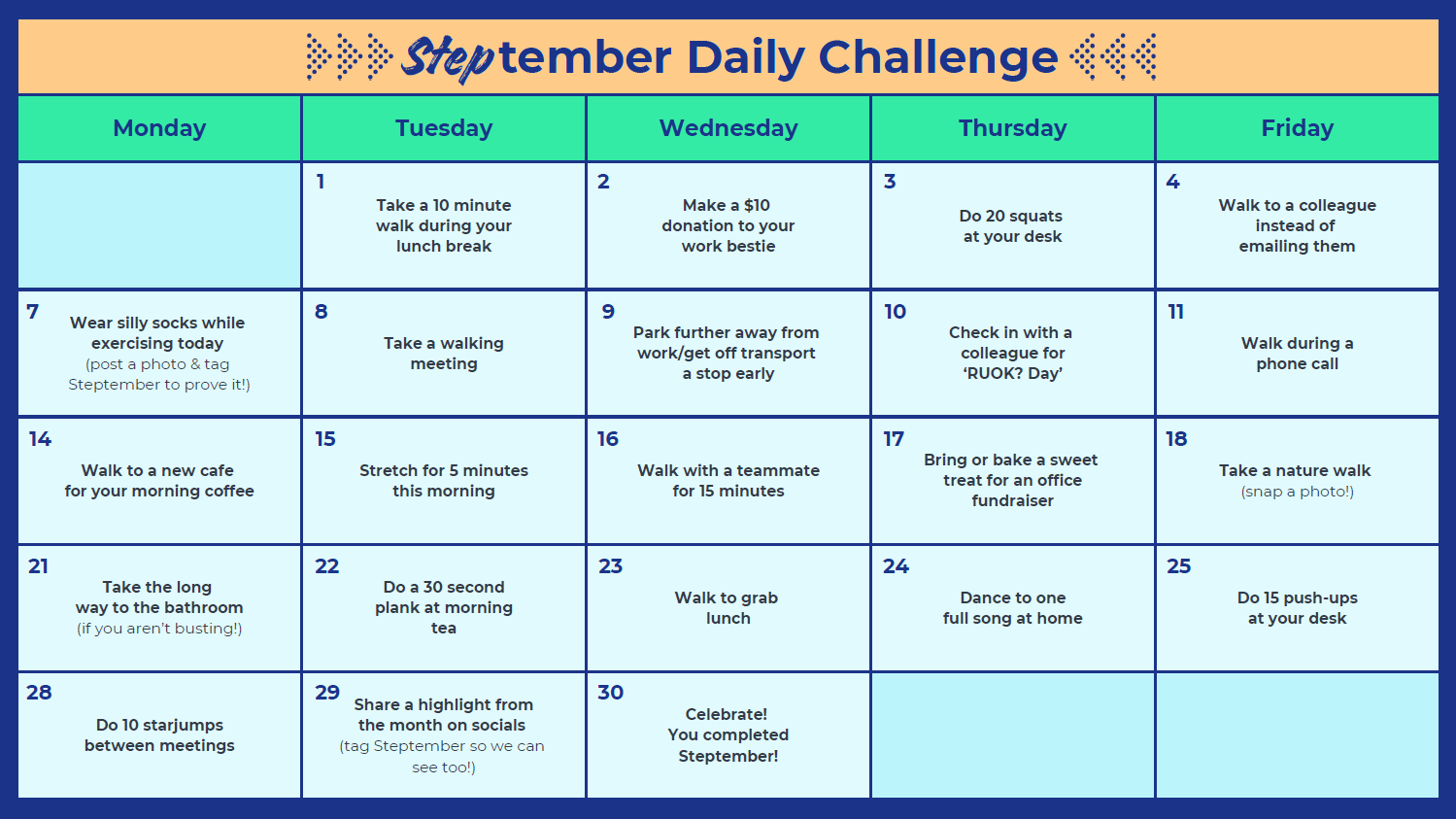 Steptember Daily Challenge