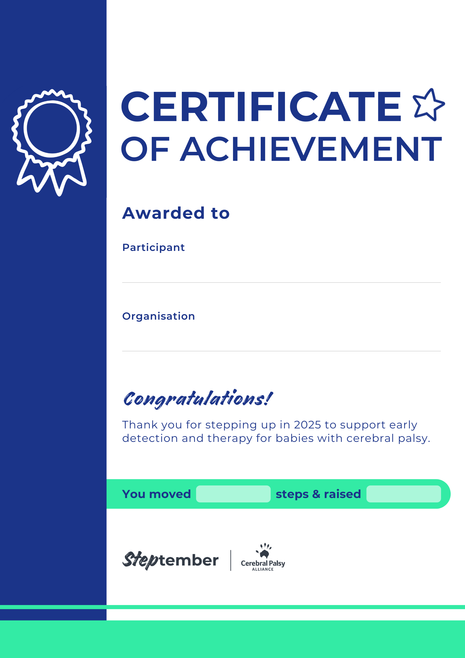 Editable Certificate - General
